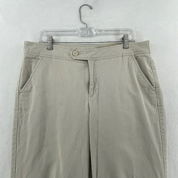 Calvin Klein Jeans Women's Sz 14 Beige Straight Ankle High-Rise Stretch Pockets - Picture 6 of 12